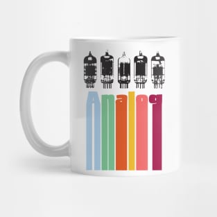 Analog Tubes Retro Stripes Mug